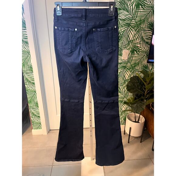 Alice + Olivia Dark Blue High Waist Flare Jeans Sz 0 - Picture 10 of 10